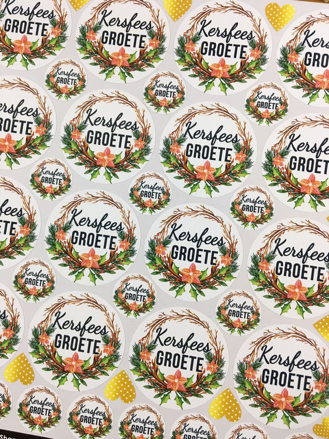 Christmas Theme 24 - Stickers - Afrikaans