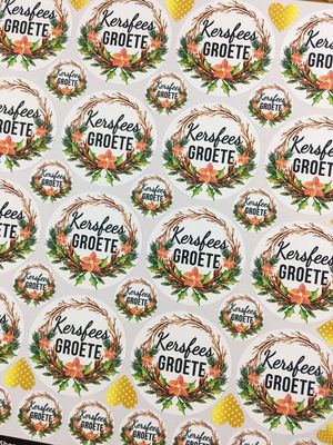 Christmas Theme 24 - Stickers - Afrikaans Christmas Theme 24 - Stickers - Afrikaans