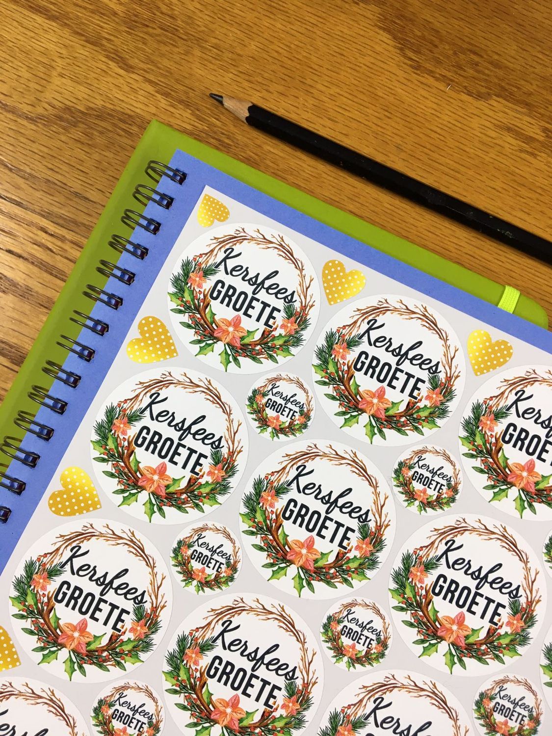 Christmas Theme 24 - Stickers - Afrikaans