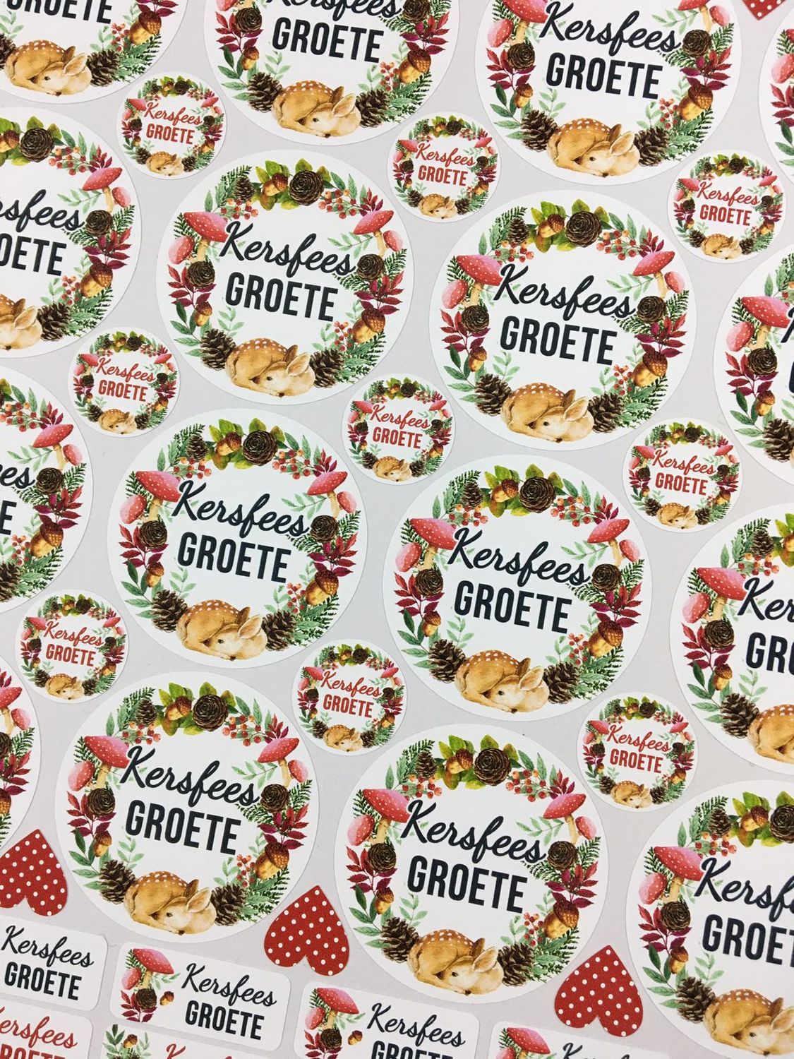 Christmas Theme 27 - Stickers - Afrikaans