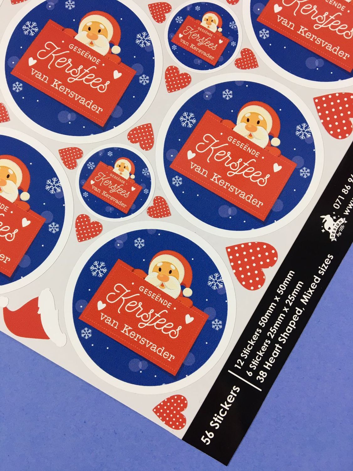 Christmas Theme 11 - Gift Stickers - Afrikaans