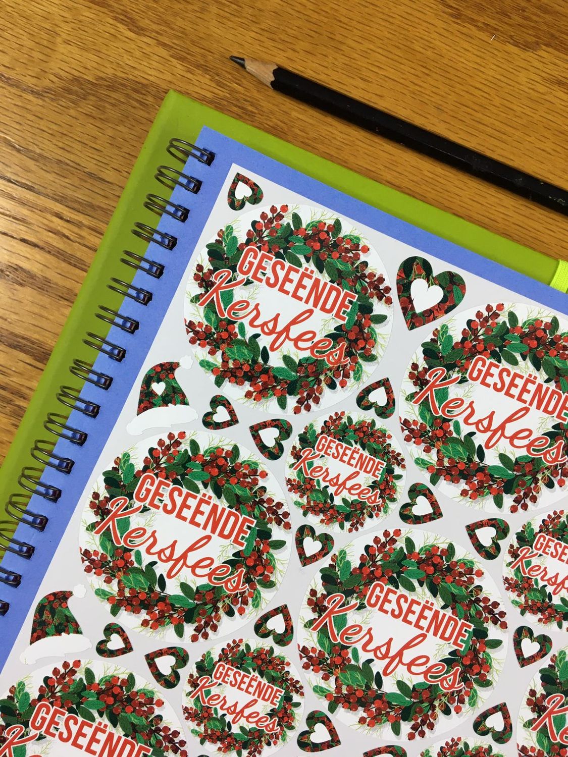 Christmas Theme 26 - Gift Stickers - Afrikaans