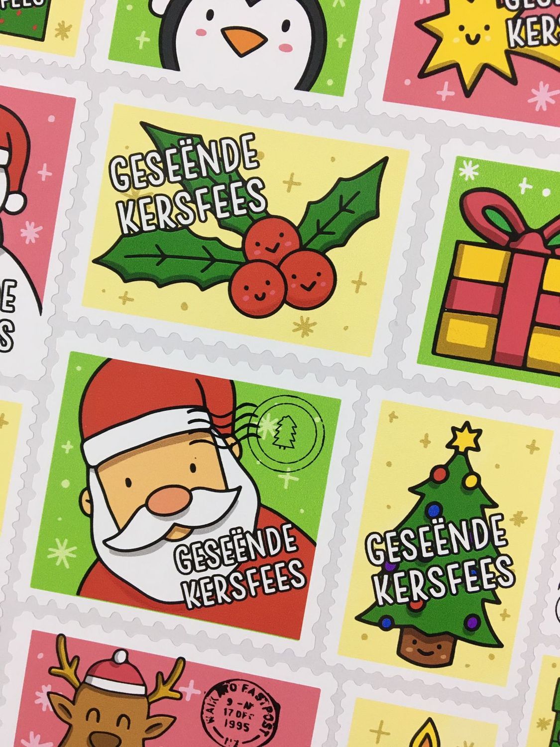 Christmas Theme 30 - Gift Stickers - Afrikaans