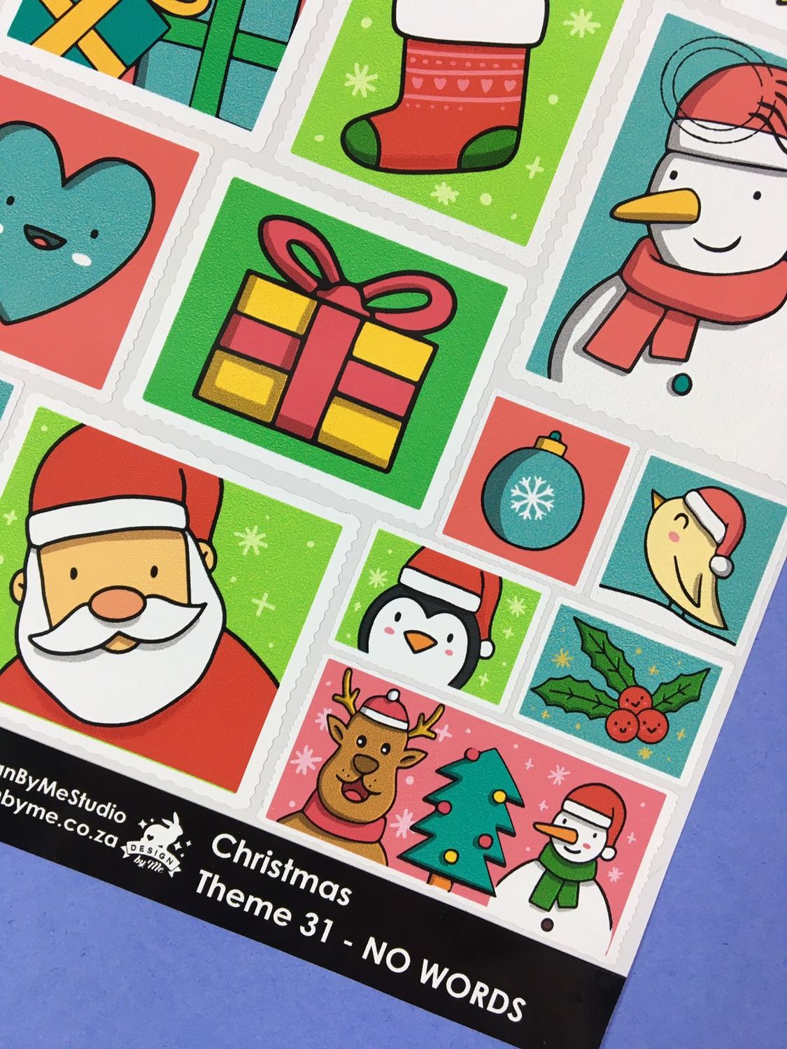 Christmas Stickers Theme 31 - NO WORDS 