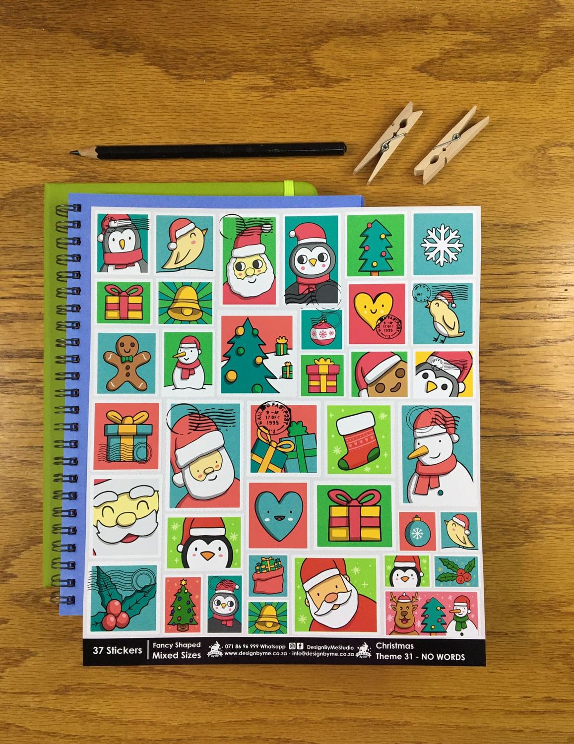 Christmas Stickers Theme 31 - NO WORDS 
