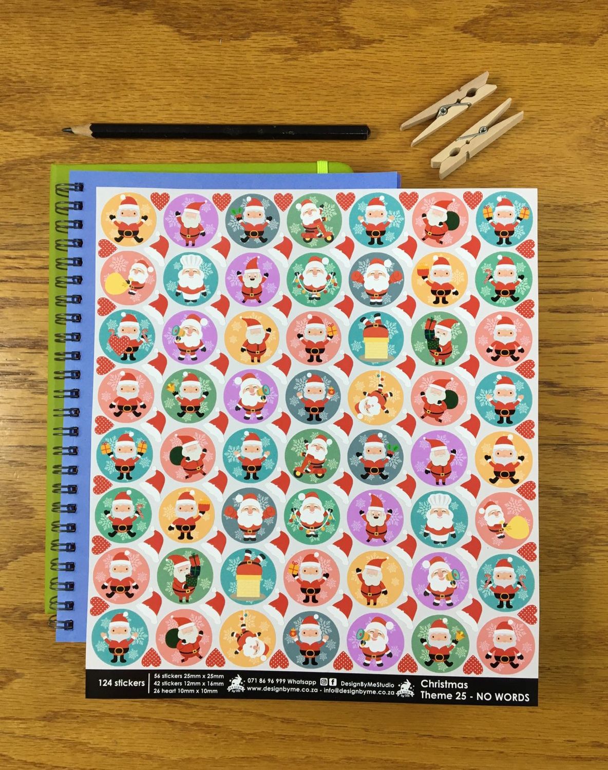 Christmas Theme 25 - Stickers - NO WORDS