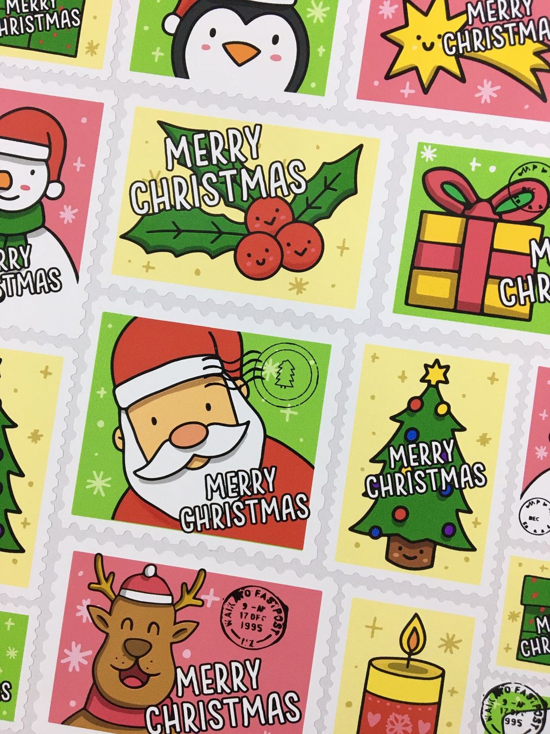 Christmas Theme 30 - Gift Stickers - English