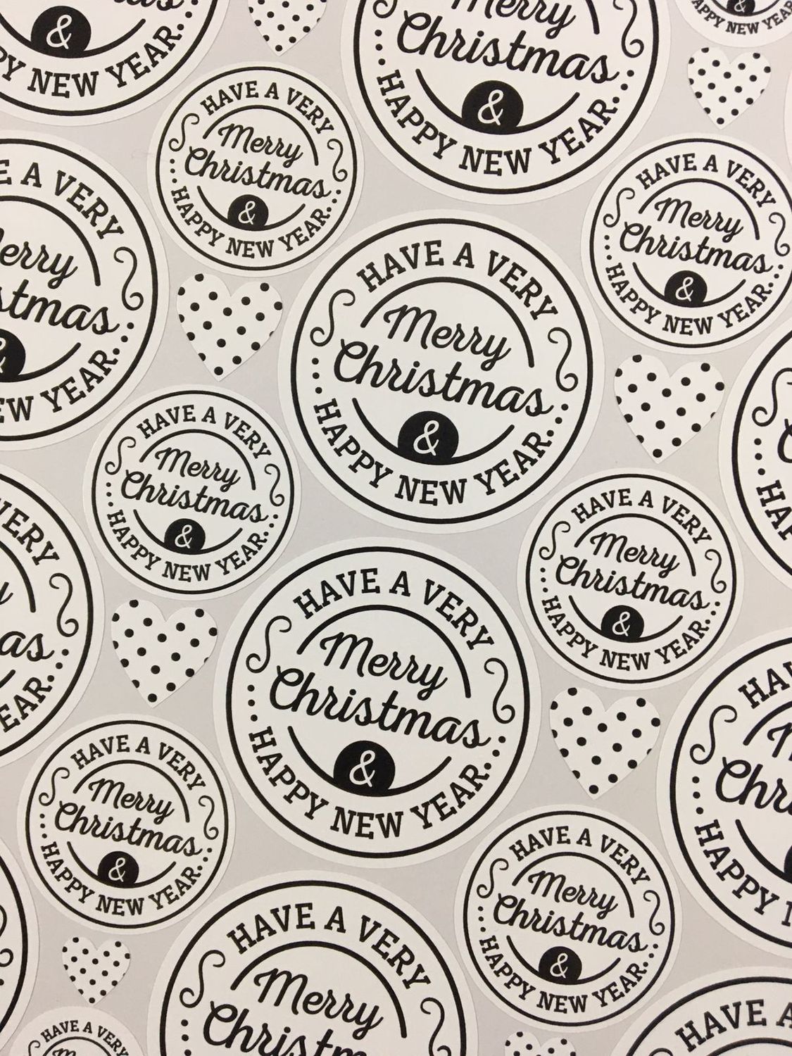 Christmas Theme 28 - Gift Stickers - English