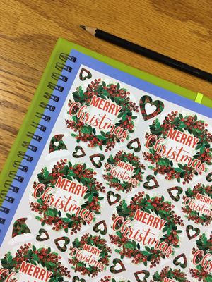 Christmas Theme 26 - Gift Stickers - English Christmas Theme 26 - Gift Stickers - English