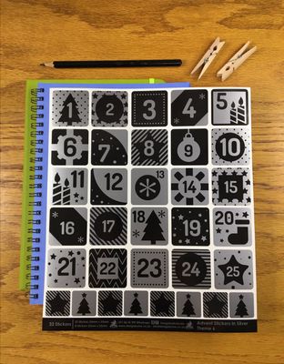 Advent Calendar Stickers - Theme 6 - No Words