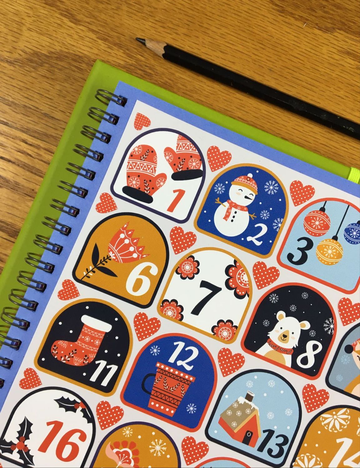 Advent Calendar Stickers - Theme 8 - No Words