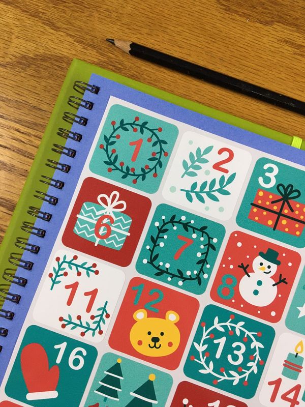 Christmas Advent Calendar Stickers