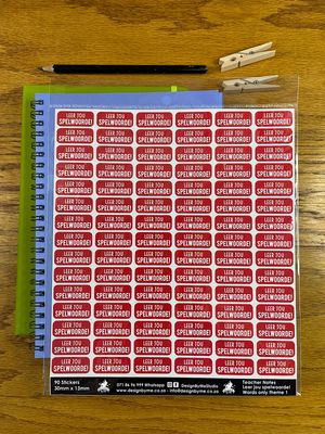 Sample Sale 131 - Teacher Note theme - Afrikaans
