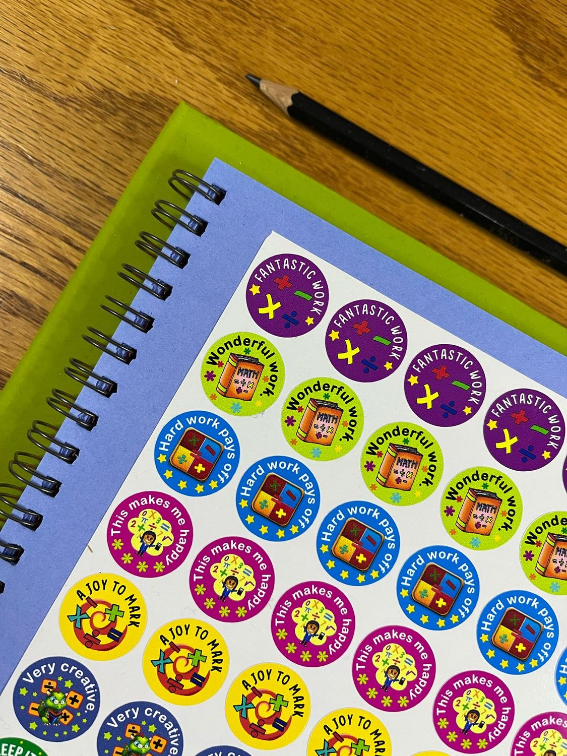 Sample Sale 151 - Math theme Reward Stickers  - English