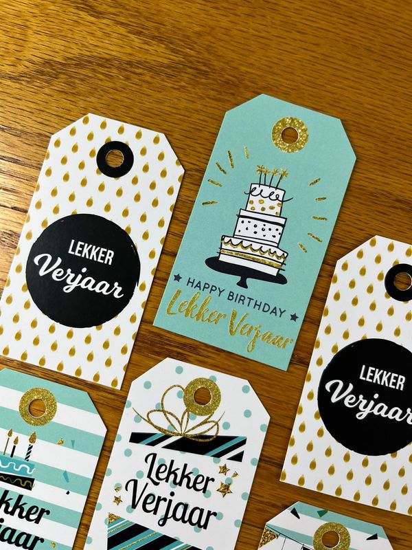 Afrikaans Birthday Gift Tags  | Afrikaans Birthday Gift Notes