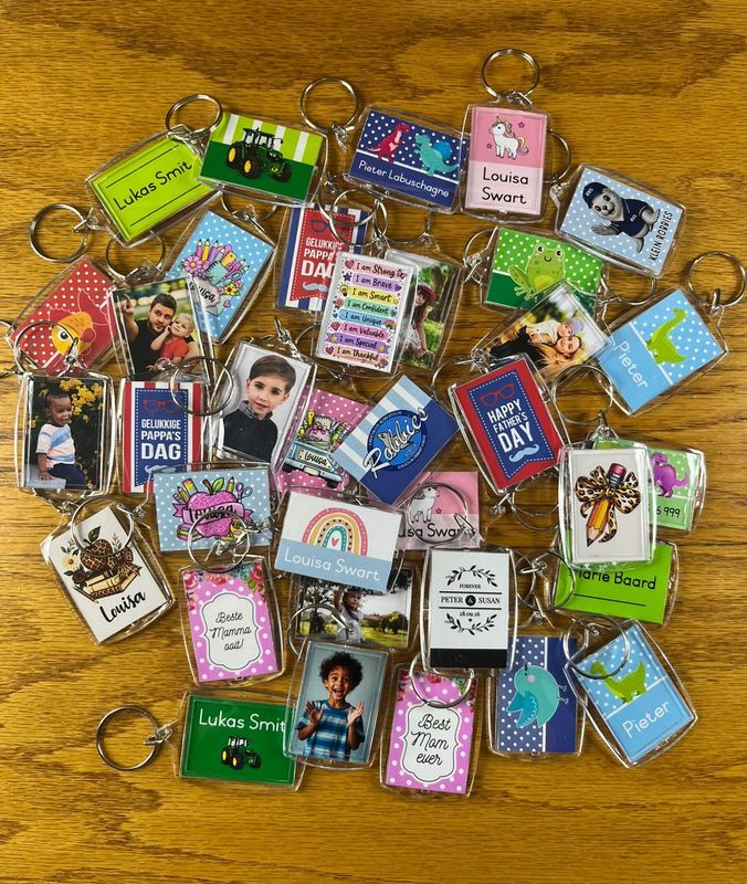 Custom made Personalised Bag Tag keychains (click to view more)