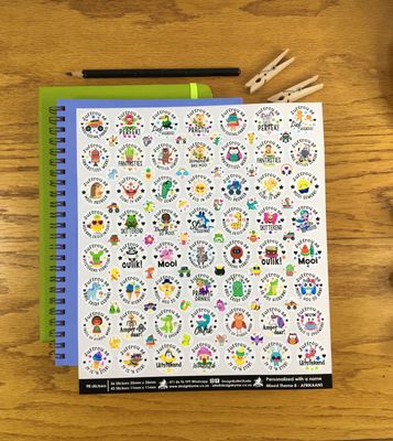 Mixed Theme 8 Reward Stickers - Afrikaans