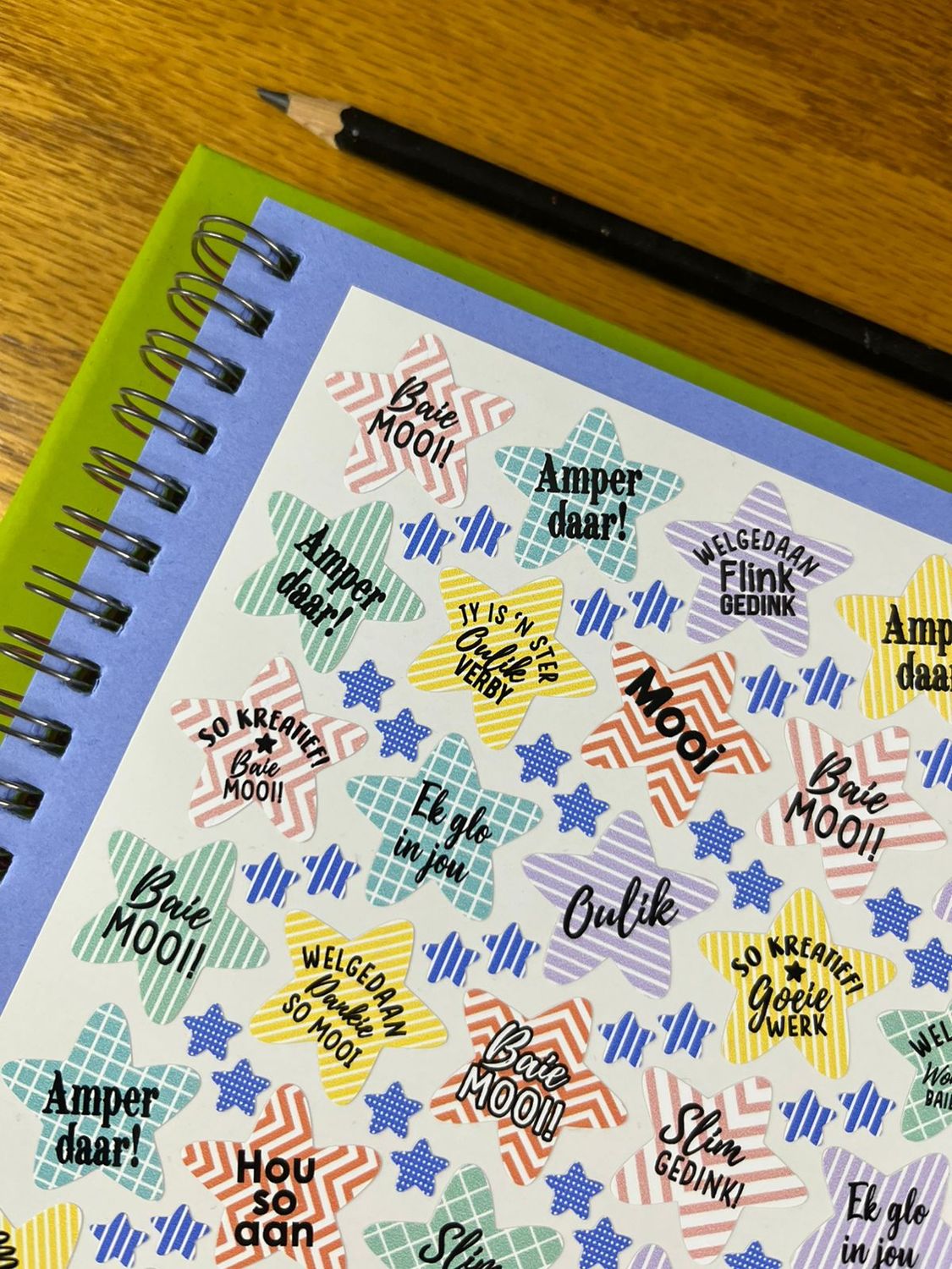 Stars Theme 3 Reward Stickers - Afrikaans