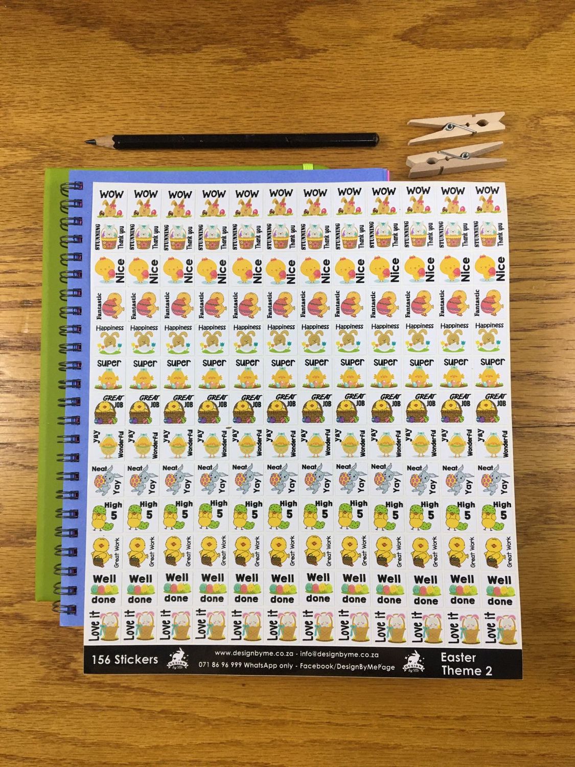 Easter Themed Sample Sale 105 - English Reward Stickers