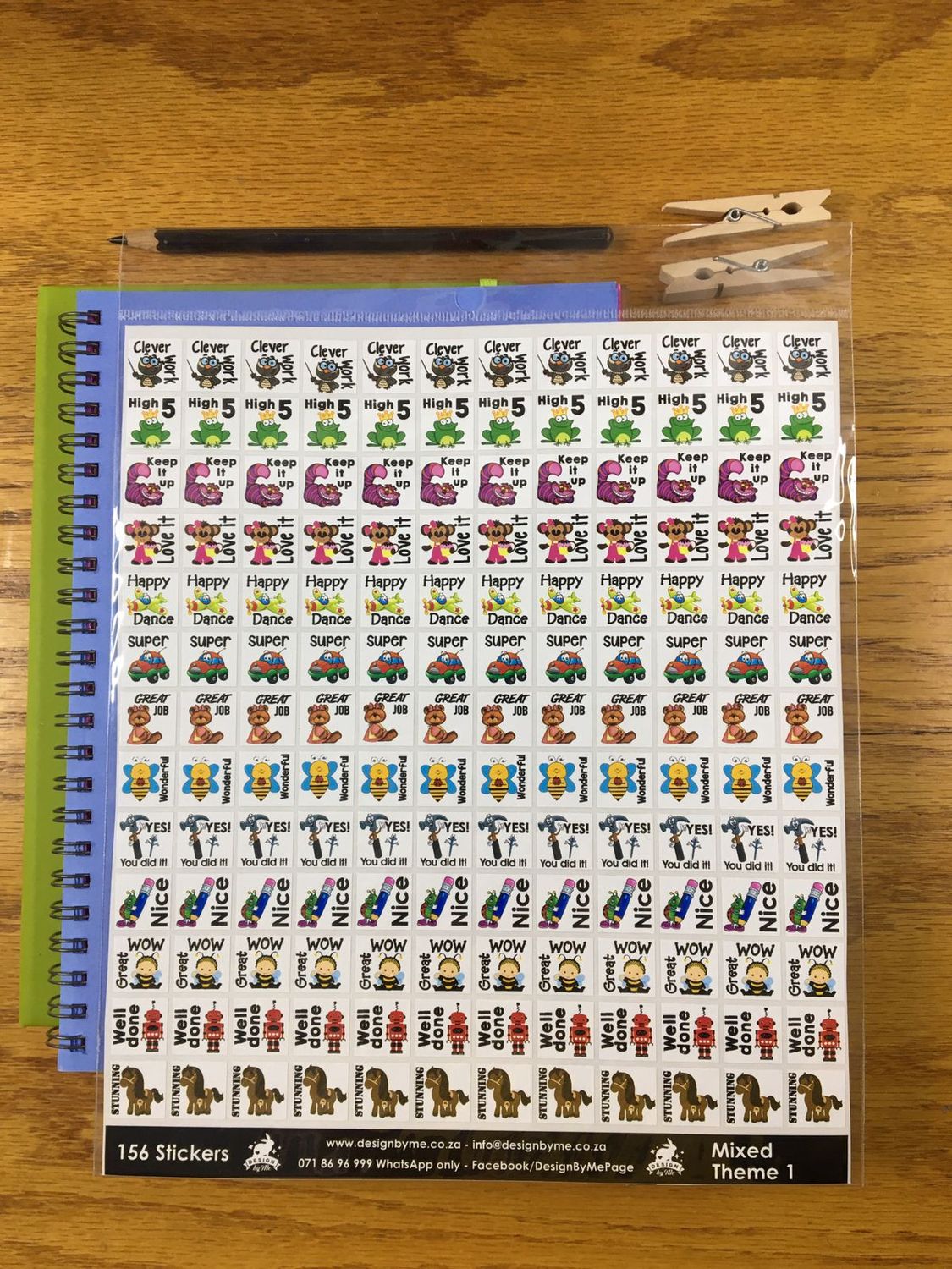 Mixed Theme Sample Sale 110 - English Reward Stickers