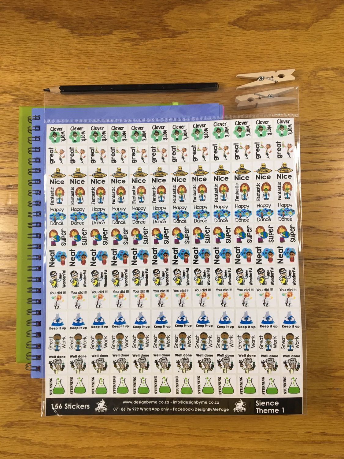 Science Sample Sale 96 - English Reward Stickers