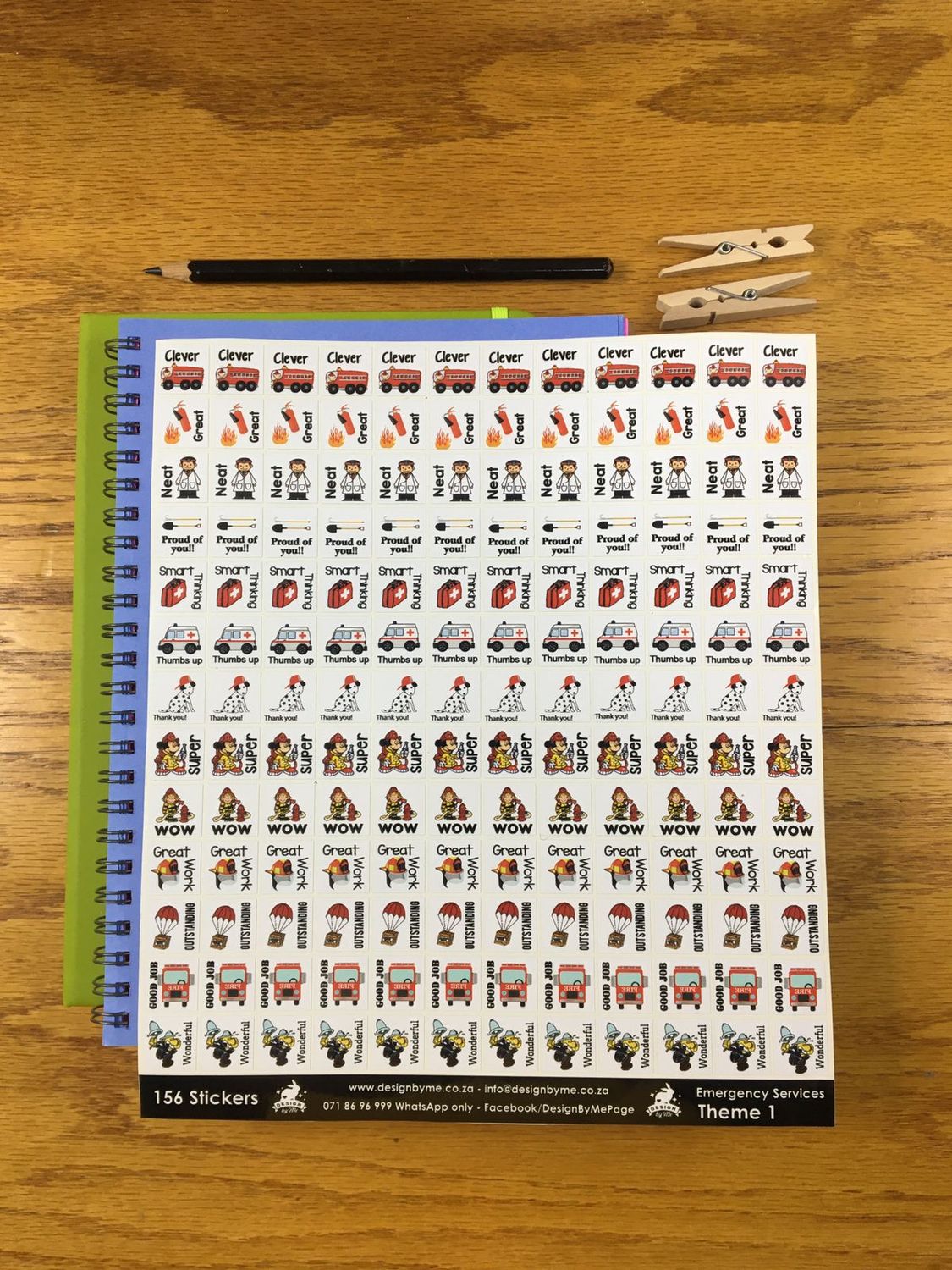 Emergency Firefighters Sample Sale 103 - English Reward Stickers