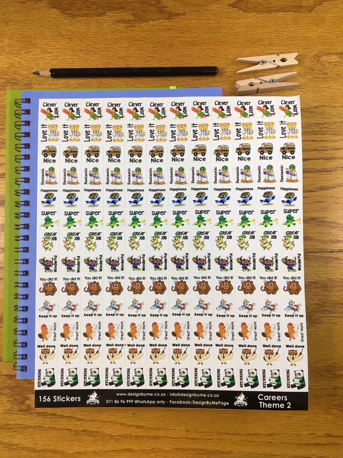 Job careers Sample Sale 108 - English Reward Stickers