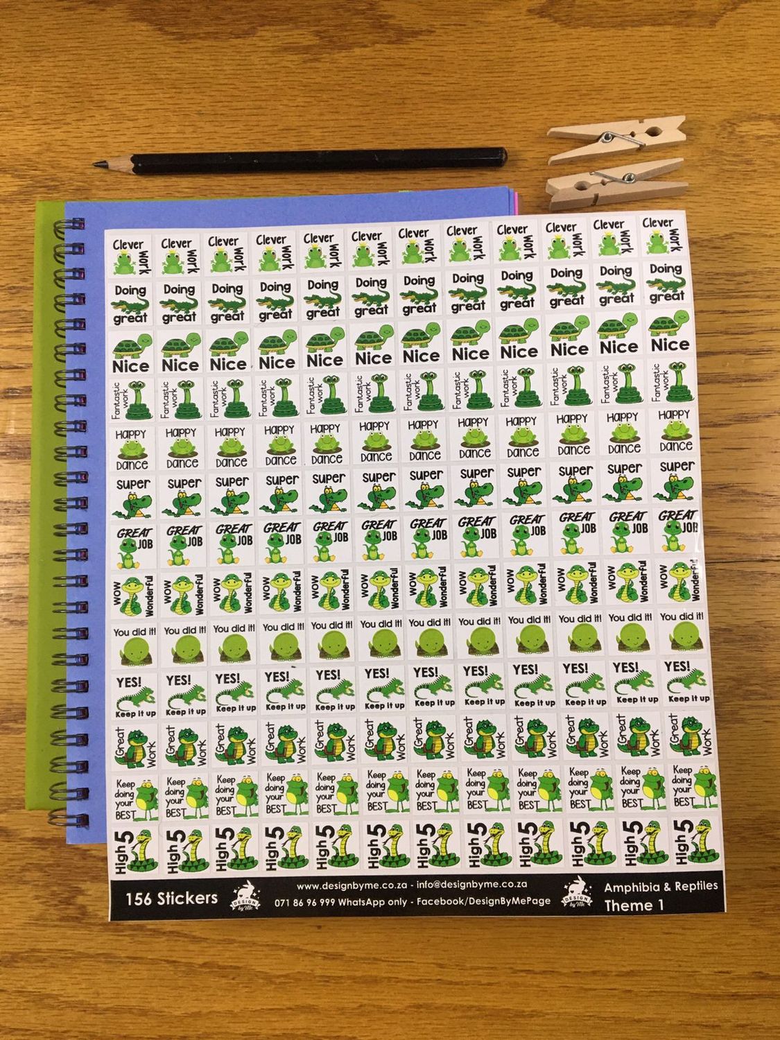 amphibian and reptiles Sale 111 - English Reward Stickers