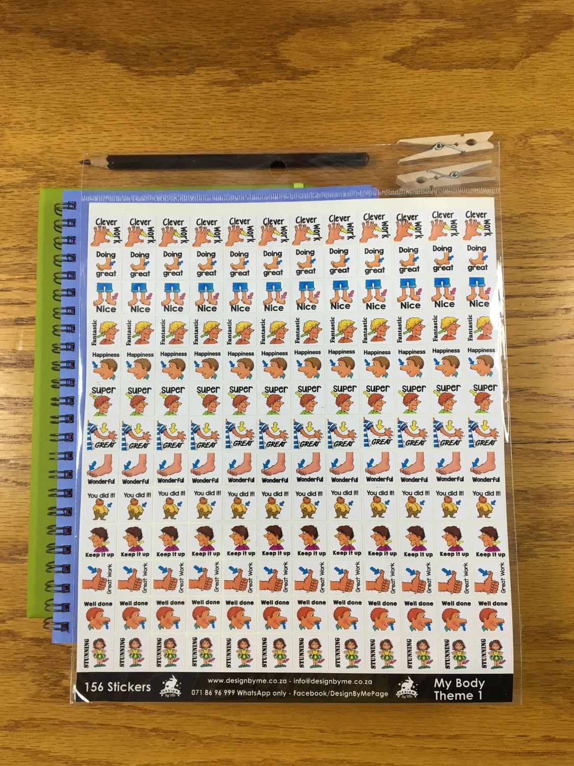 My body Sample Sale 99 - English Reward Stickers