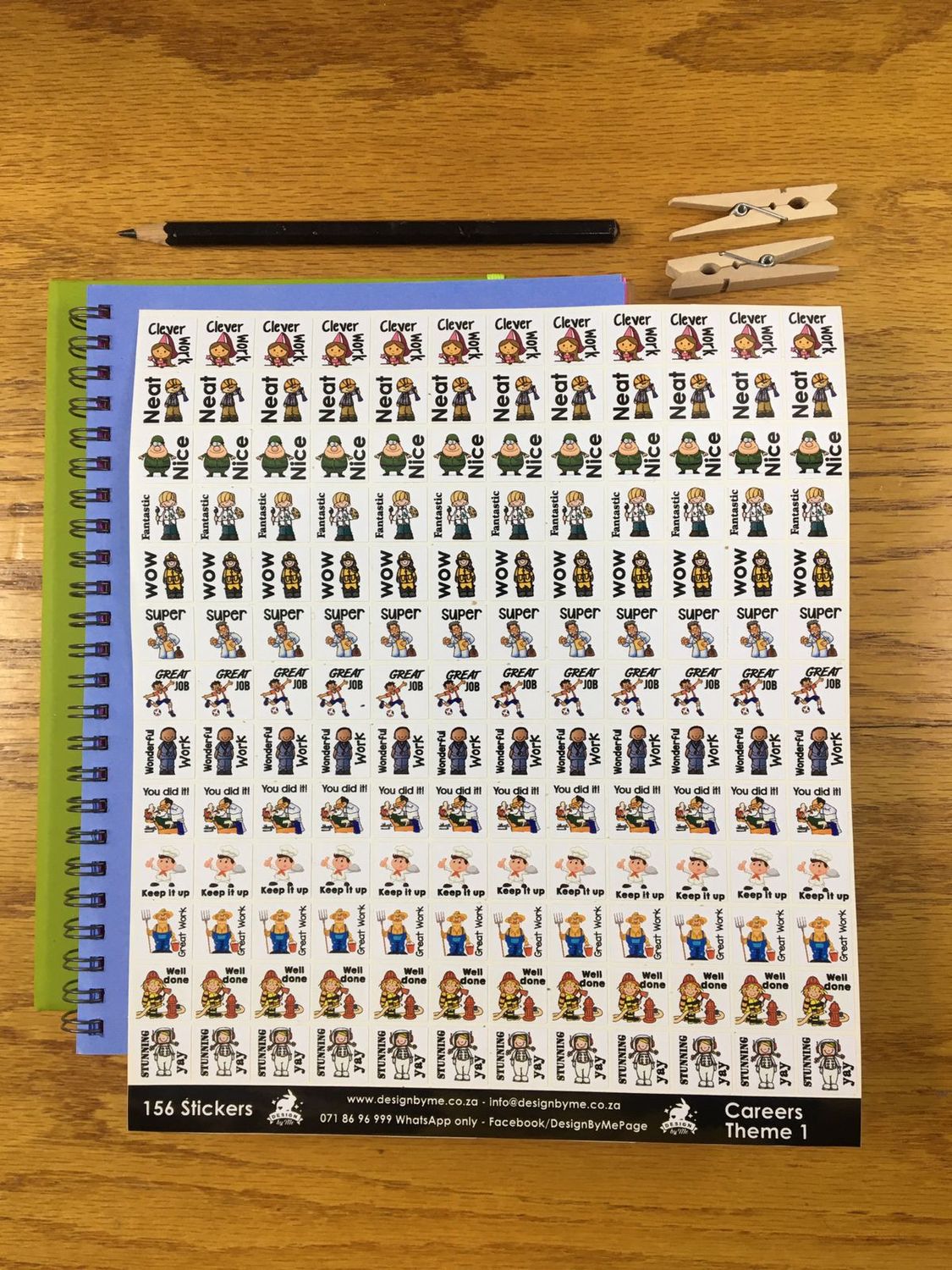 careers Sample Sale 109 - English Reward Stickers