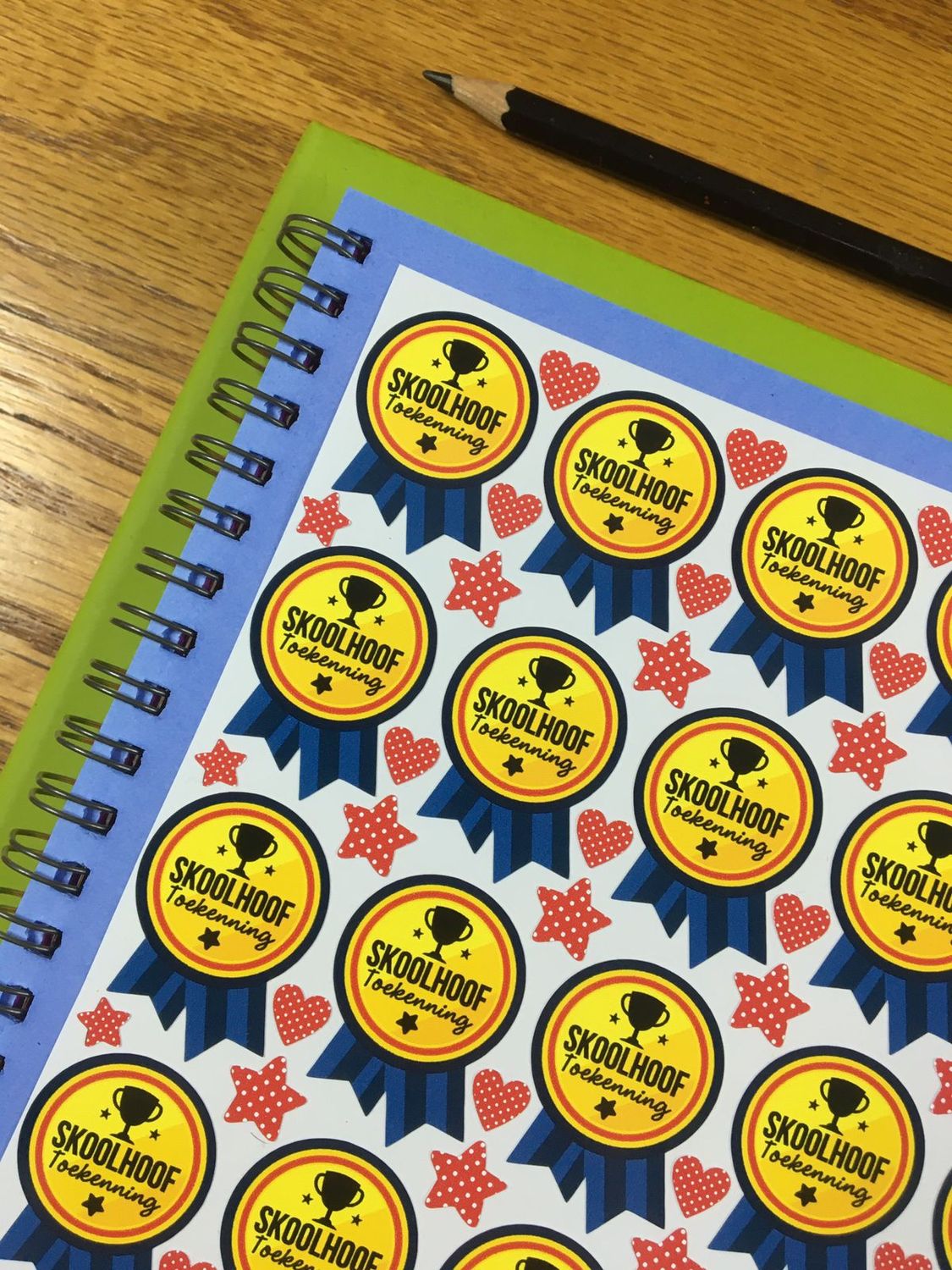 Principal Headmaster Theme 6  Afrikaans Stickers vir Prinsipaal Skoolhoof
