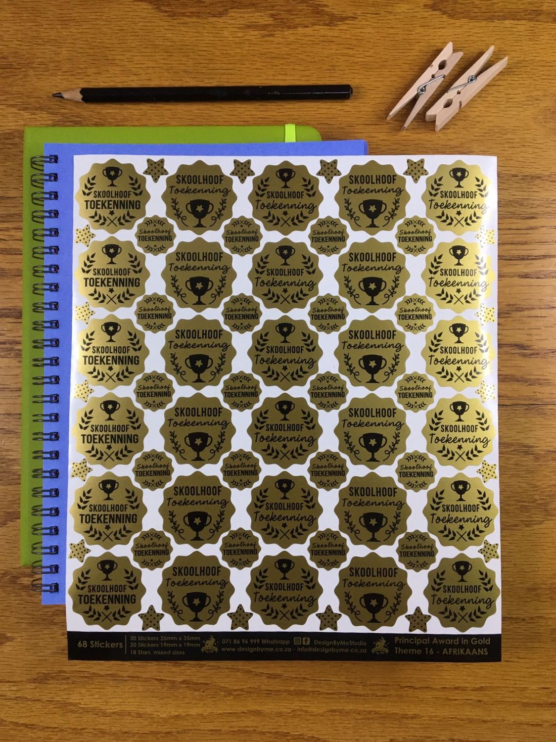 Principal Headmaster Theme 16   Afrikaans Stickers vir Prinsipaal Skoolhoof