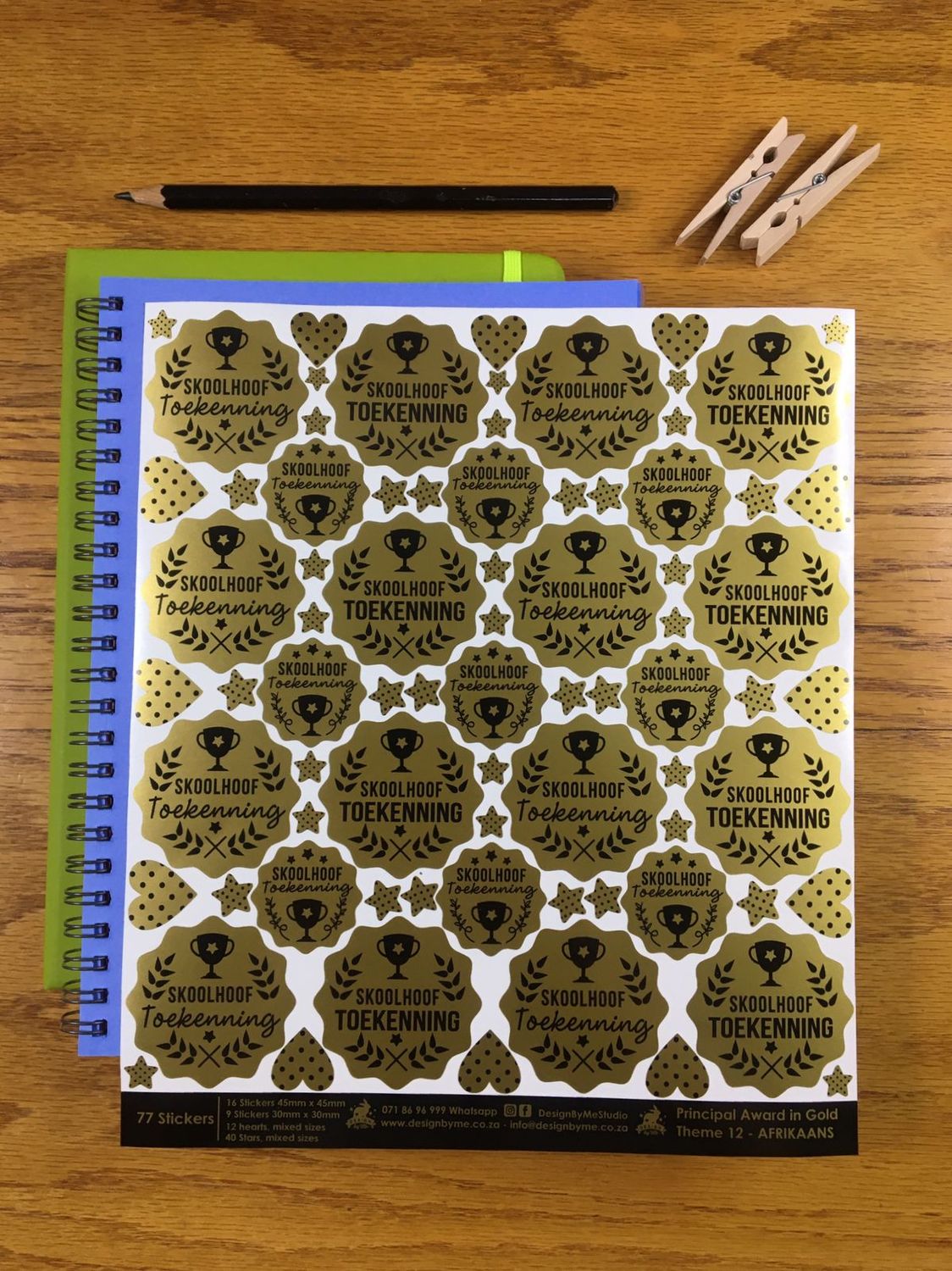 Principal Headmaster Theme 12   Afrikaans Stickers vir Prinsipaal Skoolhoof