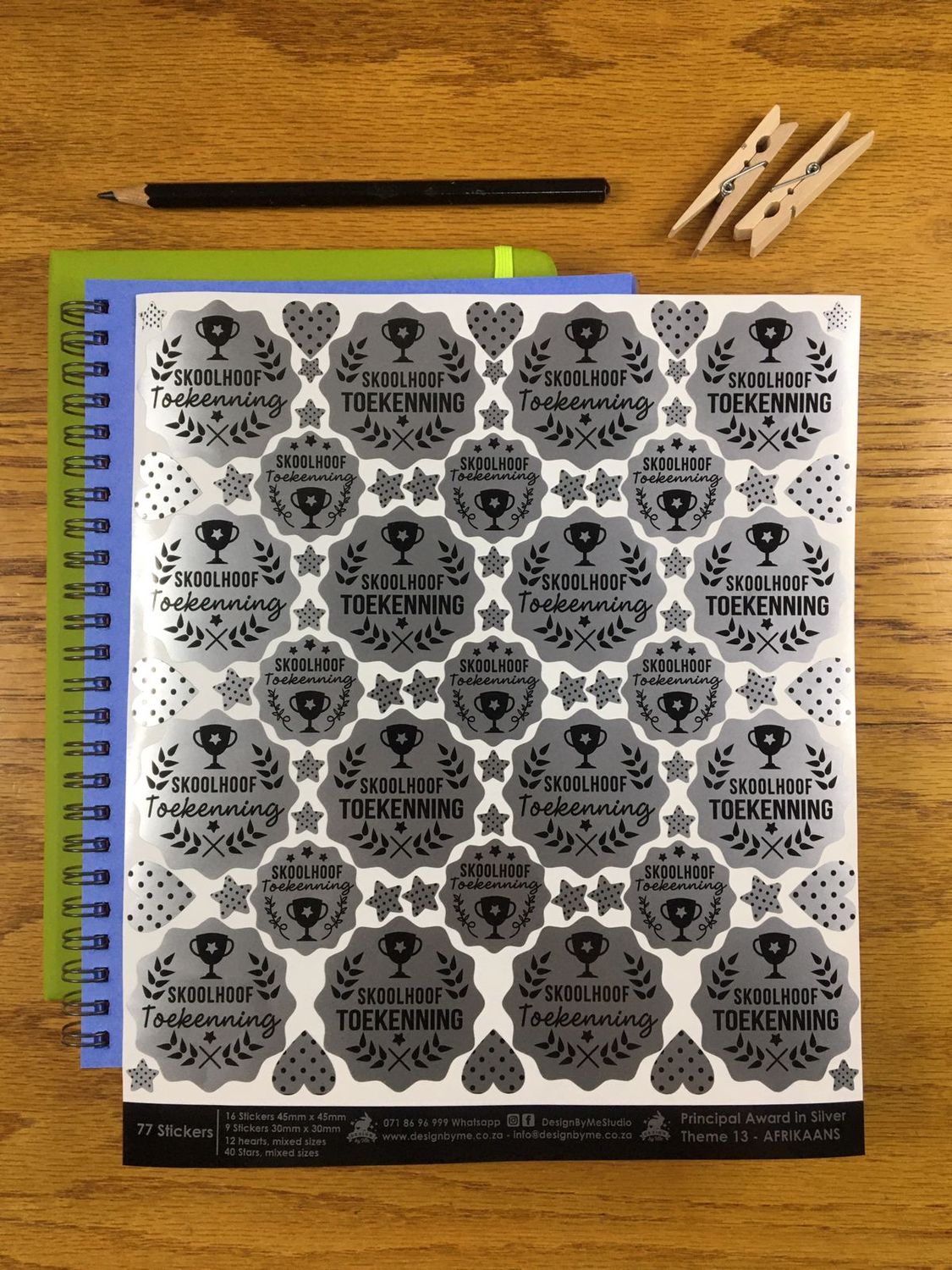 Principal Headmaster Theme 13   Afrikaans Stickers vir Prinsipaal Skoolhoof