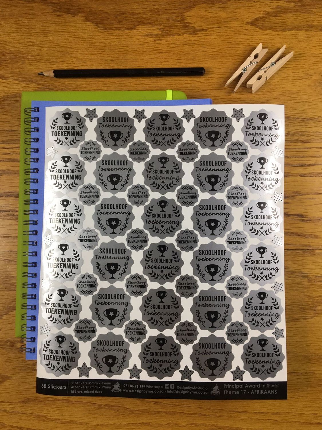 Principal Headmaster Theme 17    Afrikaans Stickers vir Prinsipaal Skoolhoof