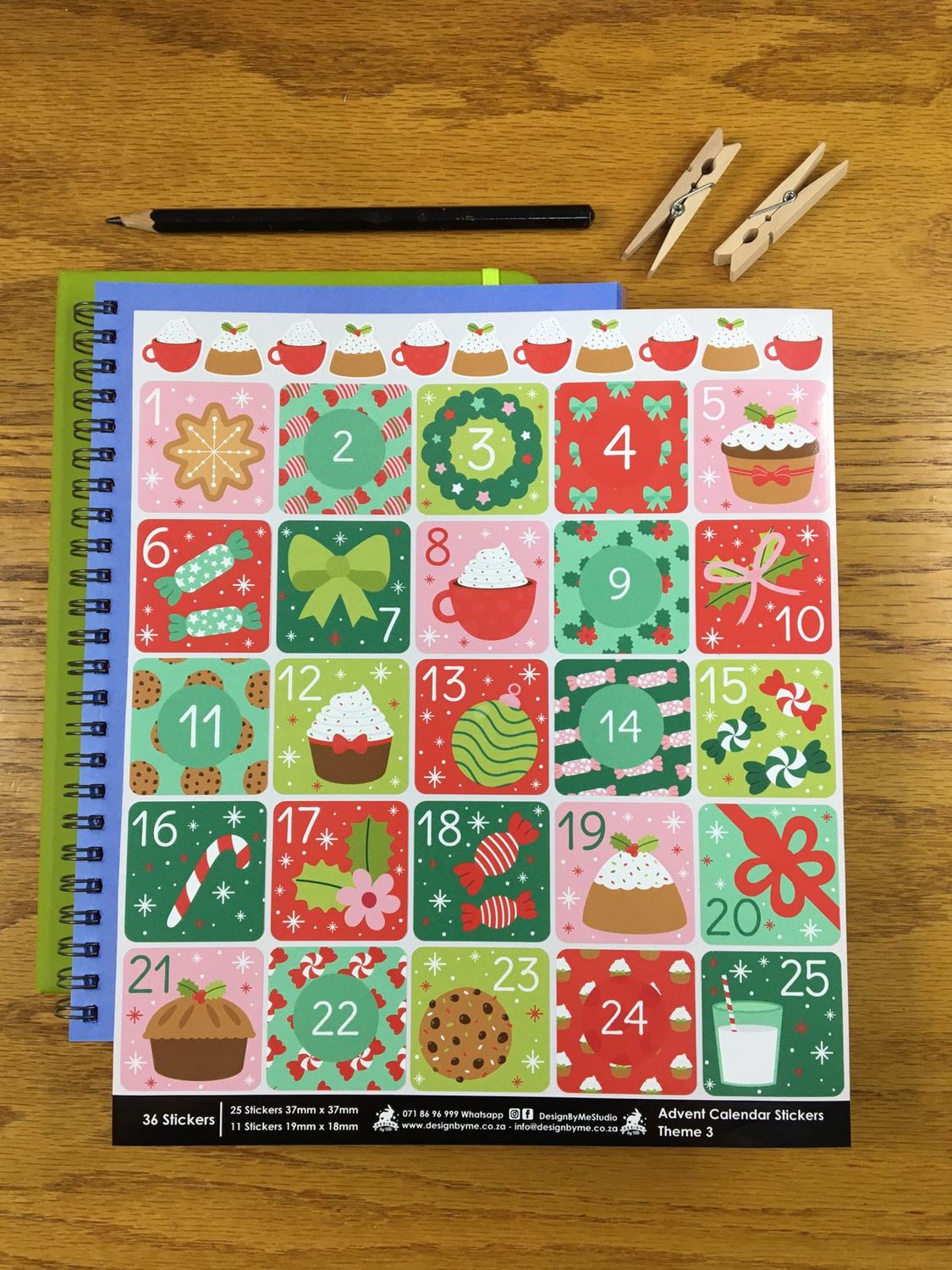 Advent Calendar Stickers - Theme 3 - No Words