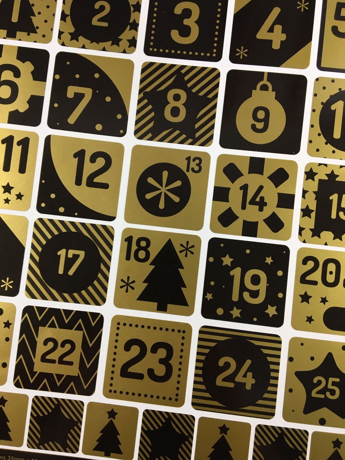 Advent Calendar Stickers - Theme 5 - No Words