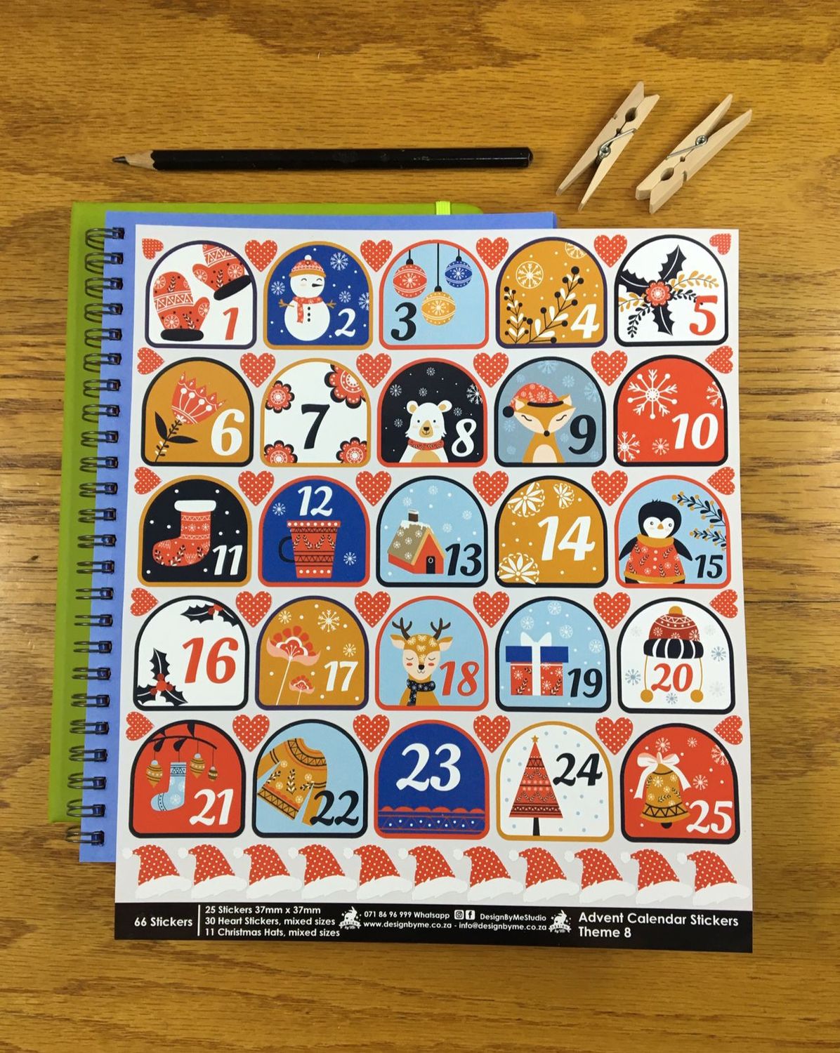 Advent Calendar Stickers - Theme 8 - No Words