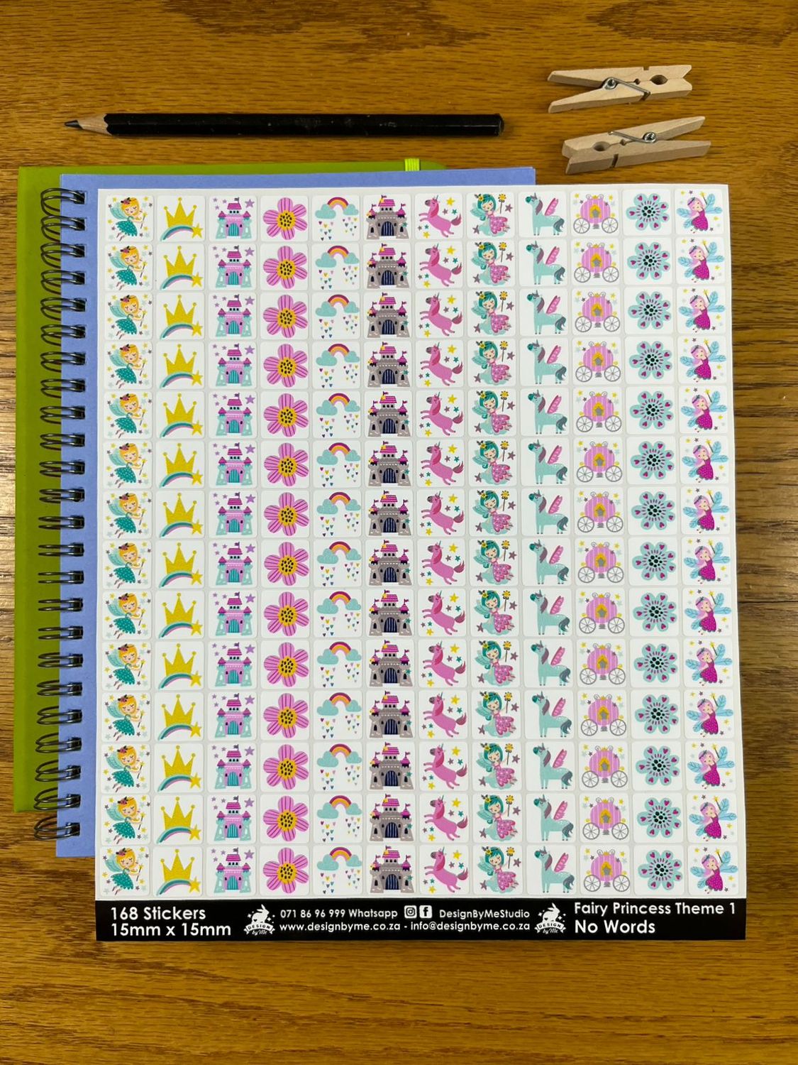 Fairy Princess Theme 1 - NO WORDS Stickers