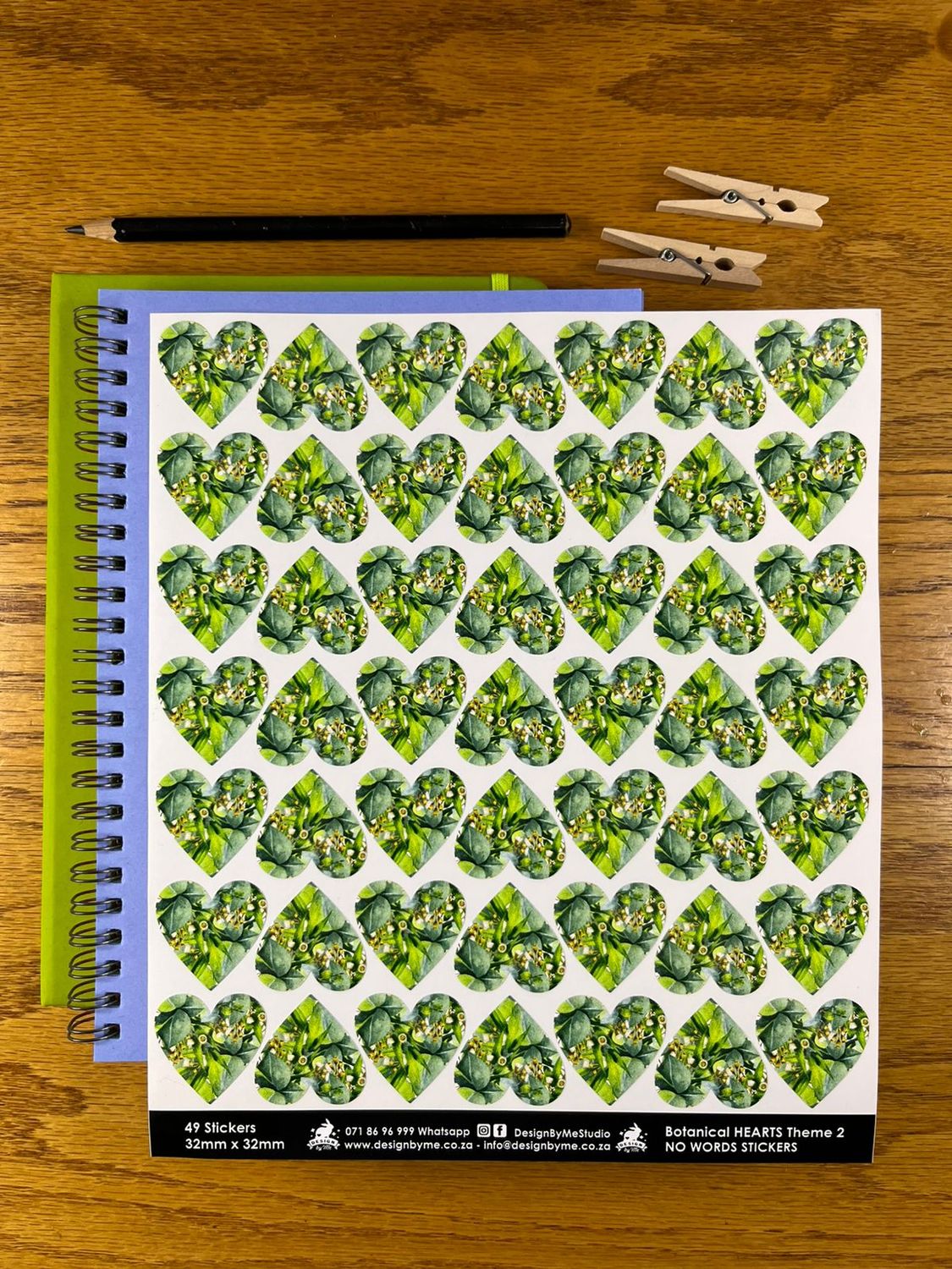 Botanical Heart Theme 2 - NO WORDS Stickers