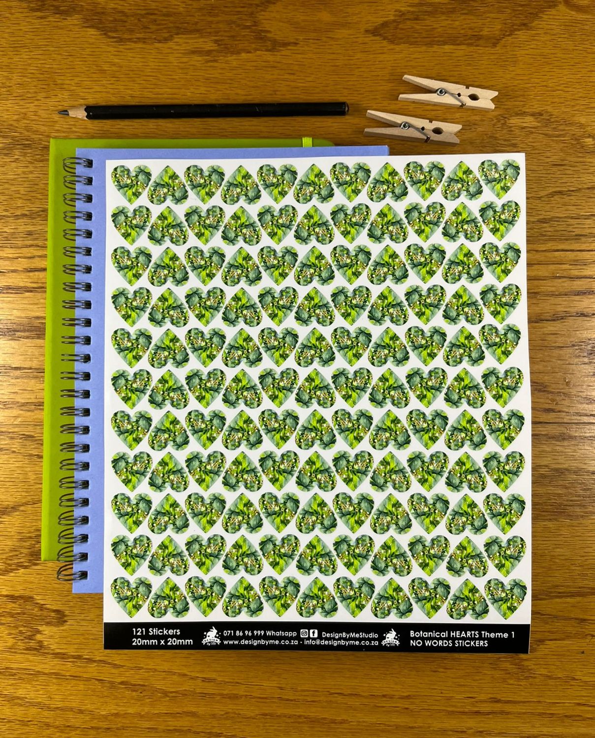 Botanical Heart Theme 1 - NO WORDS Stickers