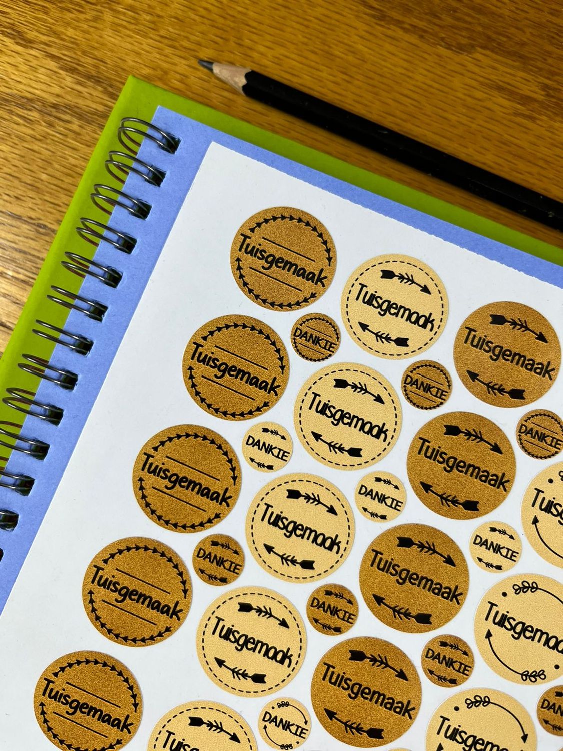 Tuisgemaak homemade stickers in afrikaans sample sale 13
