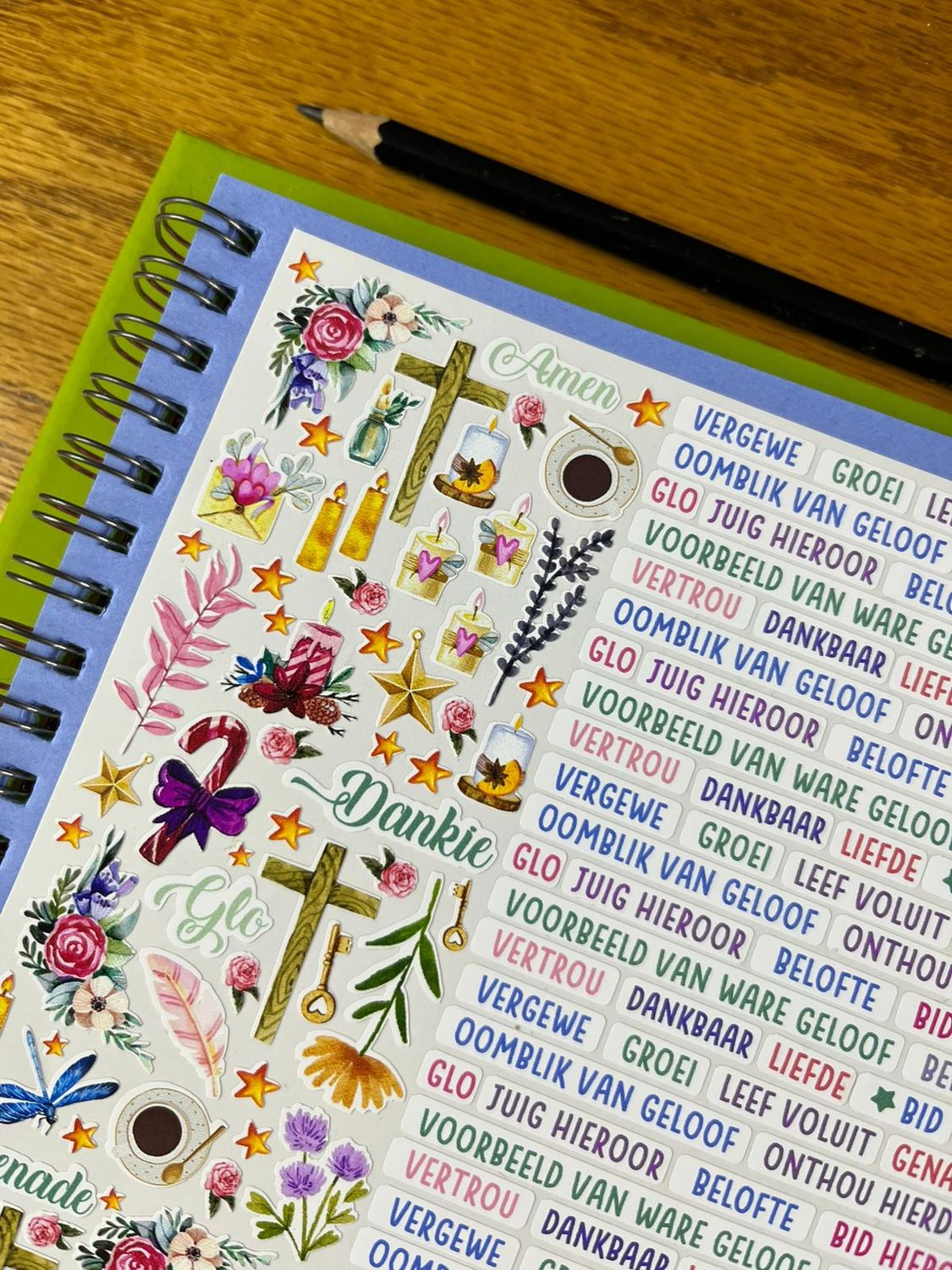 Bible Journal Stickers Theme 2 Bible Study Stickers in Afrikaans