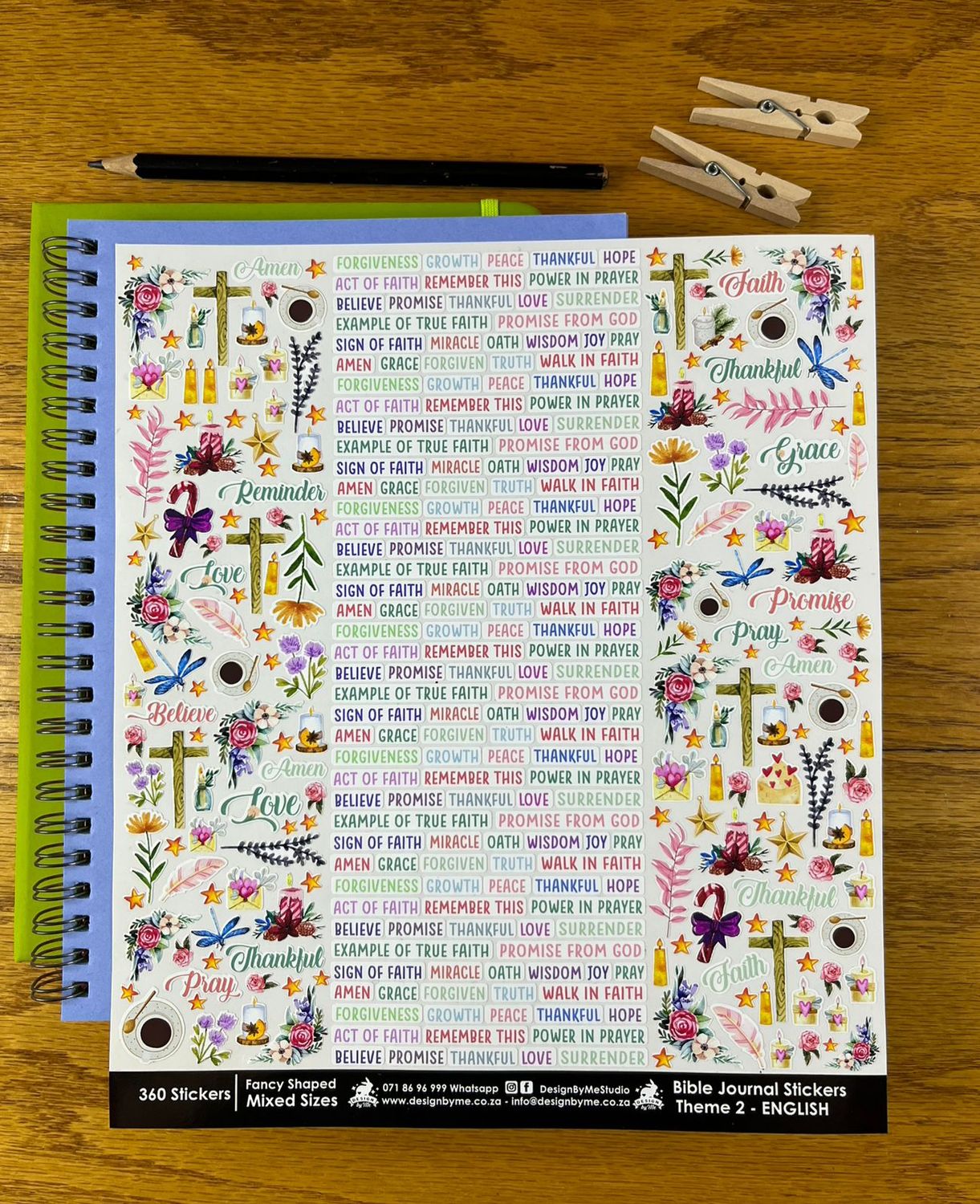 Bible Journal Stickers Theme 2 Bible Study Stickers in English