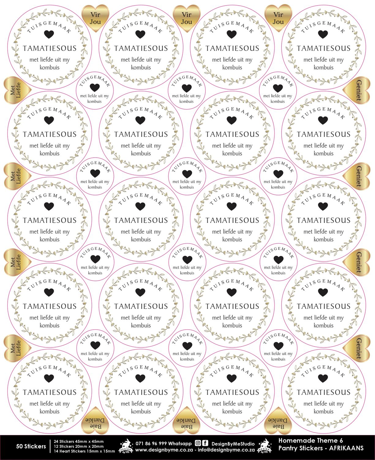 Food Label Pantry Stickers theme 6