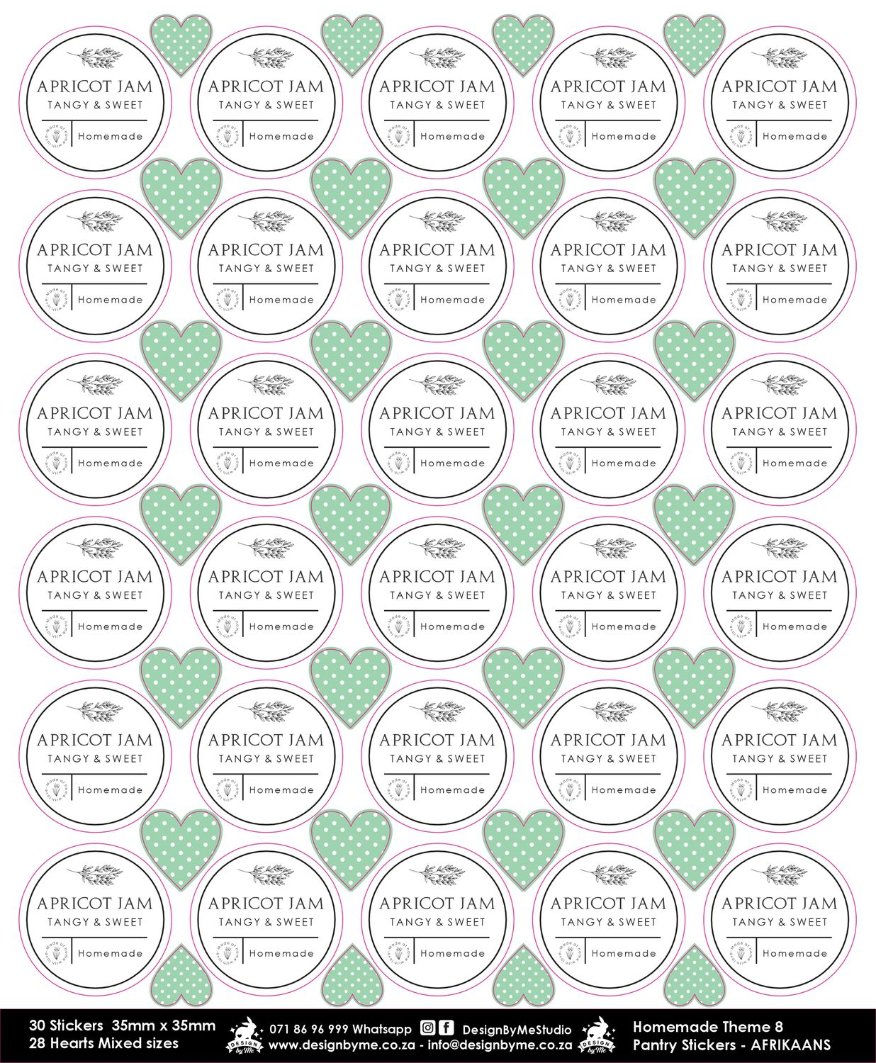 Food Label Pantry Stickers theme 8