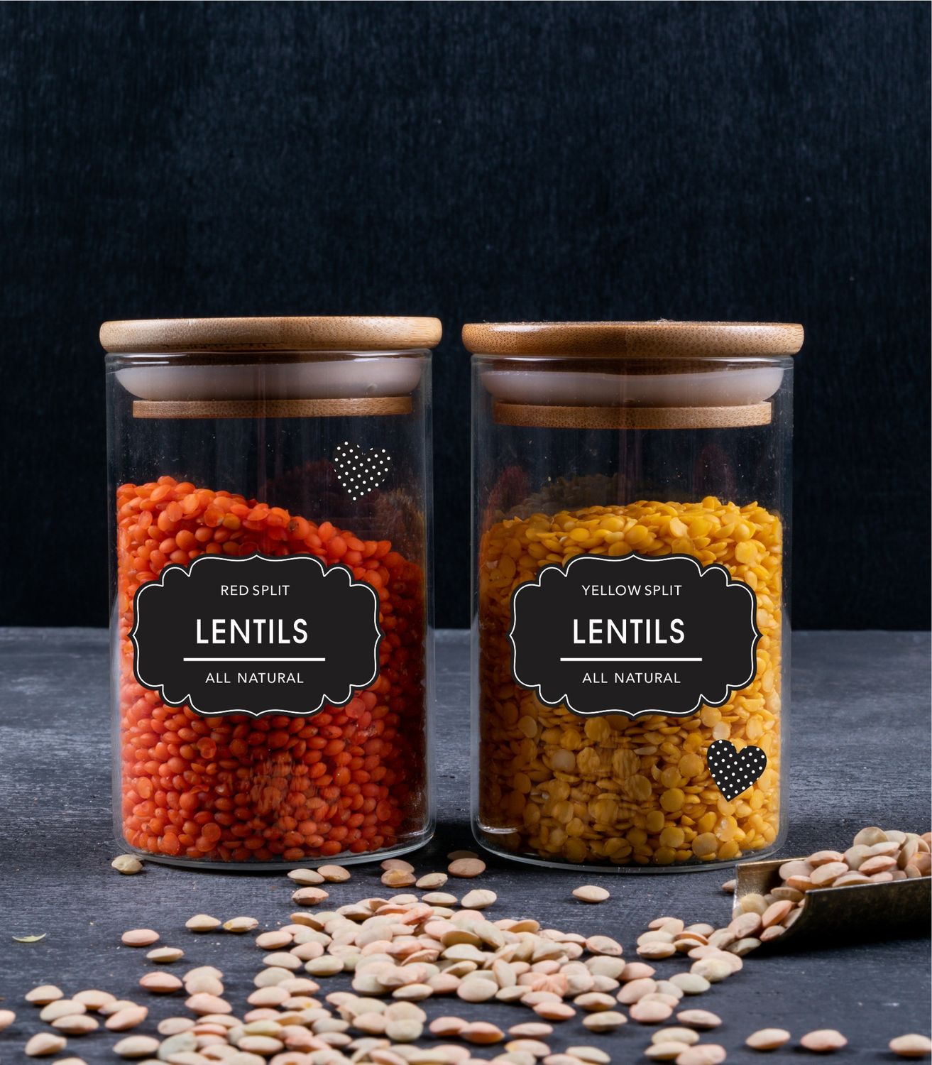 60mm x 40mm size Pantry Stickers
