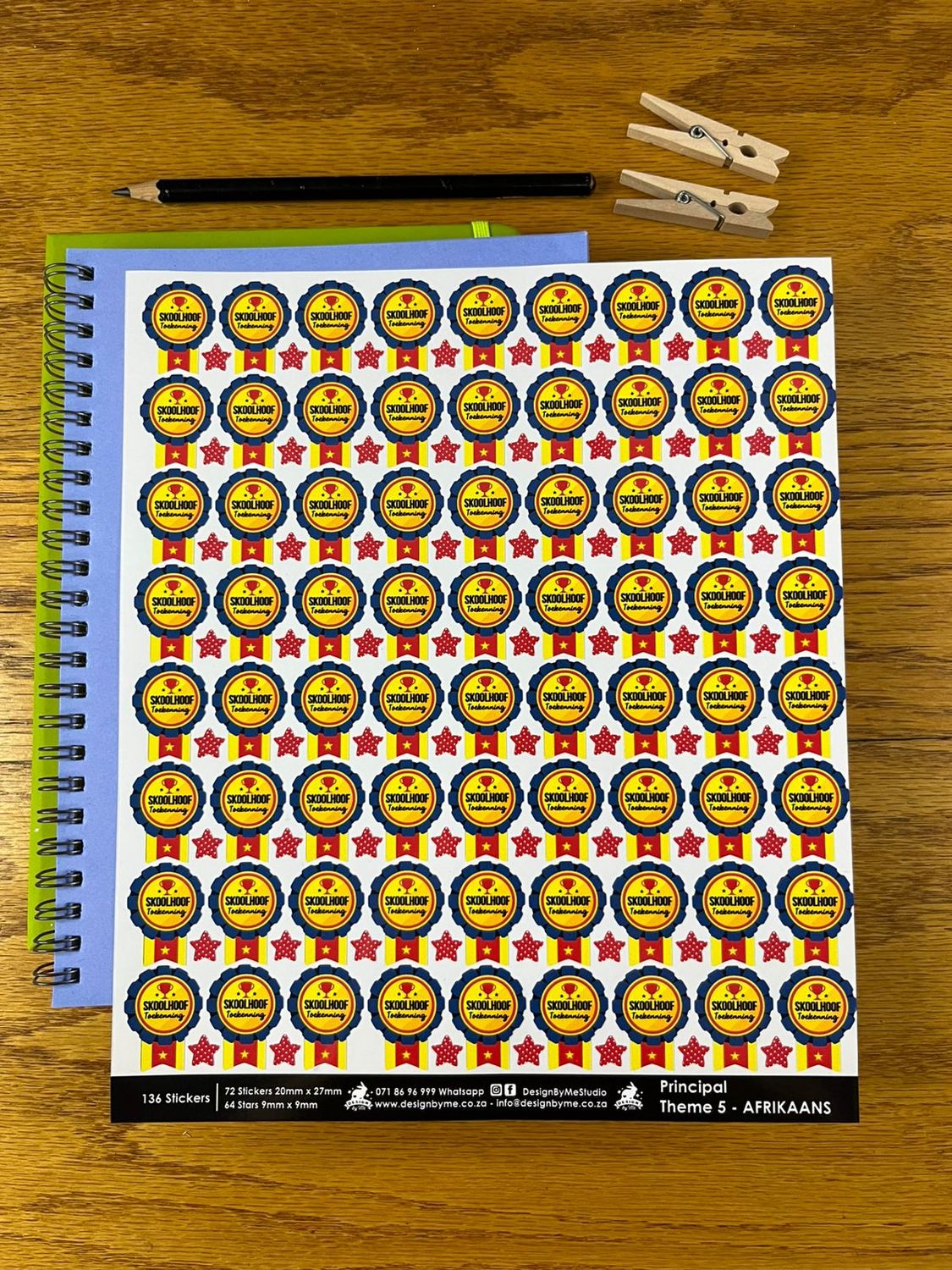 Skoolhoof Stickers Sample Sale 156 - Afrikaans