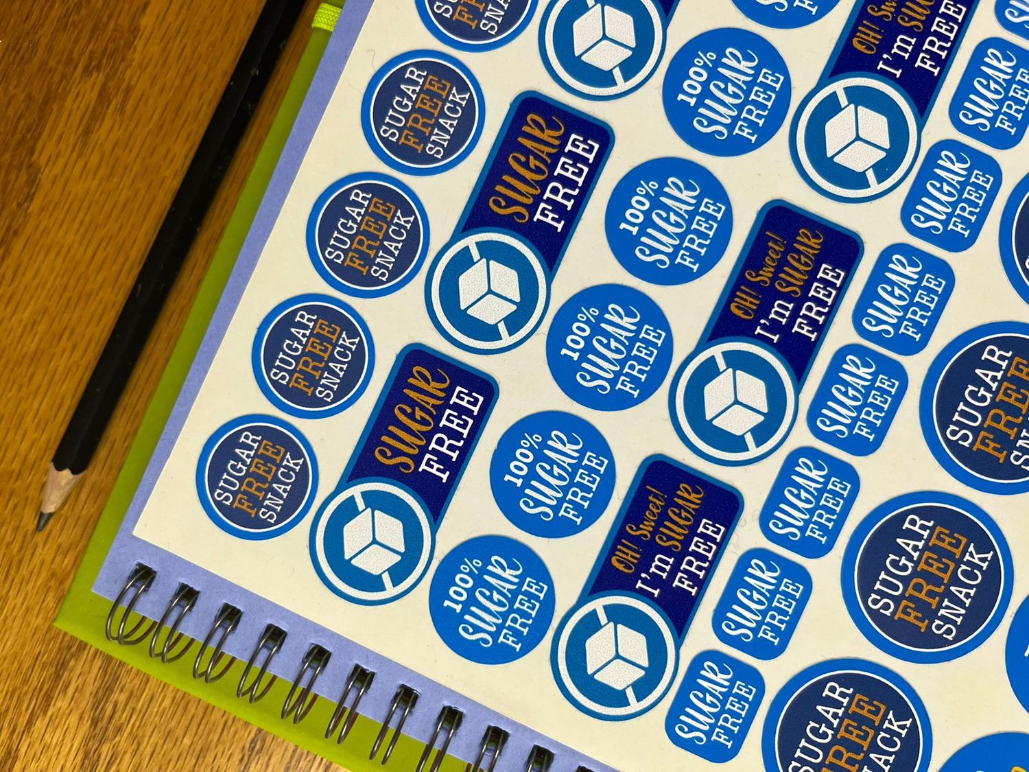 Sugar Free Food Stickers Allergen Alert Stickers Sample Sale 137