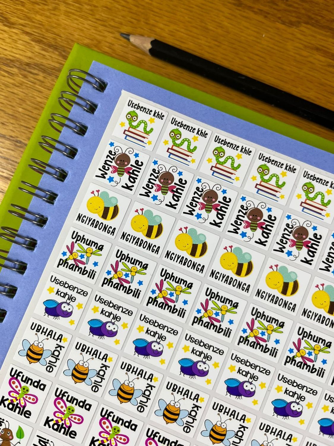 Bugs and insects Reward Stickers Sample Sale 69 - Zulu